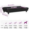 vidaXL Lit pour chien noir 100x50x21 cm velours