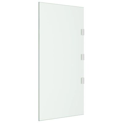 vidaXL Panneau d'auvent de porte Transparent 50x100 cm Verre trempé