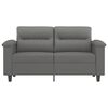 vidaXL Canap&eacute; &agrave; 2 places Gris fonc&eacute; 120 cm Tissu microfibre