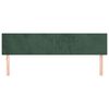 vidaXL Têtes de lit 2 pcs Vert foncé 90x5x78/88 cm Velours