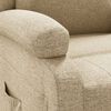 vidaXL Fauteuil inclinable Cr&egrave;me Tissu