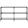 vidaXL Table console avec dessus en verre transparent 158,5x30x81 cm