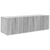 vidaXL Ensemble de meubles TV 4 pcs Sonoma gris Bois d'ing&eacute;nierie