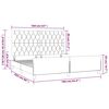 vidaXL Cadre de lit sans matelas vert fonc&eacute; 160x200 cm velours
