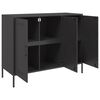 vidaXL Buffet noir 100,5x39x79 cm acier