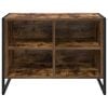 vidaXL Cabinet &agrave; chaussures avec stockage Ch&ecirc;ne Fum&eacute; 60 x 35 x 44 cm