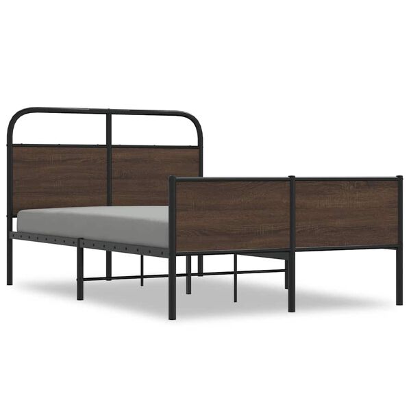 vidaXL Cadre de lit sans matelas 140x200 cm ch&ecirc;ne marron