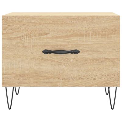 vidaXL Table basse Chêne sonoma 50x50x40 cm Bois d'ingénierie