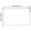 vidaXL Rideau en Dentelle Floral Blanc 260 x 400 cm Polyester