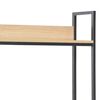 vidaXL Bureau d'ordinateur Noir et ch&ecirc;ne 120 x 60 x 138 cm