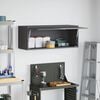 vidaXL Armoire murale pour garage Noir 90 x 33 x 35 cm