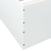 vidaXL Cadre de lit sans matelas blanc 135x190 cm