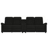 vidaXL Fauteuil de massage inclinable et porte-gobelet 4 places noir