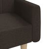 vidaXL Canap&eacute;-lit &agrave; 2 places Marron fonc&eacute; Tissu