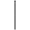 vidaXL T&ecirc;te de lit de remplacement m&eacute;tal noir 90 cm