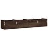 vidaXL Armoires murales 2pcs ch&ecirc;ne marron 99x18x16,5cm bois ing&eacute;nierie