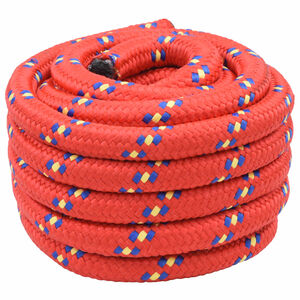 vidaXL Corde de bateau 4 mm 10 m Rouge