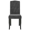 vidaXL Chaises &agrave; manger lot de 6 gris fonc&eacute; velours