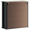 vidaXL Armoire murale de salle de bain BERG noir bois massif