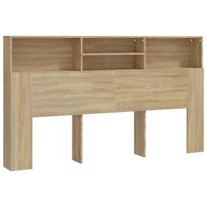 vidaXL Armoire de t&ecirc;te de lit ch&ecirc;ne sonoma 180x19x103,5 cm
