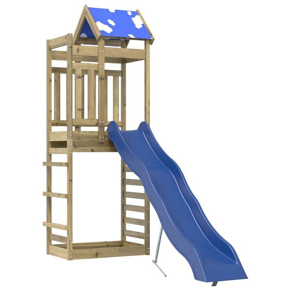 vidaXL Aire de jeux d'ext&eacute;rieur bois de pin impr&eacute;gn&eacute;