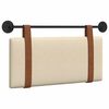 vidaXL T&ecirc;te de lit suspendue Uni Cr&egrave;me 100 x 55 x 5 cm PU antique
