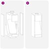 vidaXL Lumi&egrave;re de Chemin LED Solaire 2 pcs Blanc Acier lamin&eacute; &agrave; froid