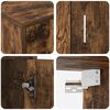 vidaXL Ensemble meuble TV 4 pcs Ch&ecirc;ne Fum&eacute; Bois d'ing&eacute;nierie