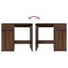 vidaXL Bureau ch&ecirc;ne marron 86x49x76 cm bois d'ing&eacute;nierie