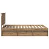 vidaXL Cadre de lit Ch&ecirc;ne artisan 140 x 200 cm Bois de pin massif