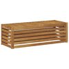 vidaXL Banc de Jardin Naturel 115 x 43 x 37 cm Bois d'Acacia Massif