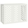 vidaXL Housse de climatiseur Blanc 110 x 50 x 80 cm Acier