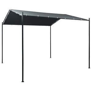 vidaXL Auvent tente belv&eacute;d&egrave;re 3x3 m Acier Anthracite