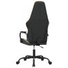 vidaXL Chaise de jeu Noir et dor&eacute; Similicuir