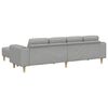 vidaXL Canap&eacute; de salon 3 pcs Gris nuage Polyester