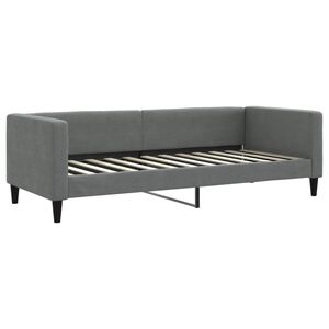 vidaXL Lit de repos sans matelas gris fonc&eacute; 80x200 cm tissu