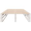 vidaXL Cadre de lit sans matelas blanc 90x190 cm bois de pin massif