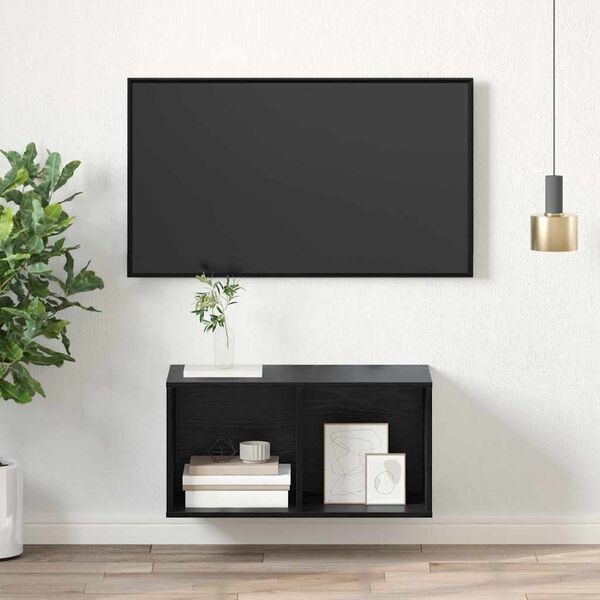vidaXL Ensemble meuble TV Chêne noir 37 x 37 x 72 cm Bois d'ingénierie