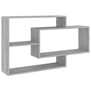 vidaXL &Eacute;tag&egrave;re murale Sonoma gris 104x20x58,5 cm Bois d'ing&eacute;nierie