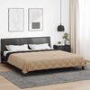 vidaXL Duvet complet toute l'ann&eacute;e Noir et Taupe 240 x 260 cm