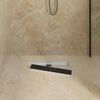 vidaXL Drain de douche avec couvercle en verre et siphon &agrave; 360&deg; 50 cm