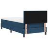 vidaXL Lit &agrave; ressorts avec matelas Bleu 90 x 190 cm tissu