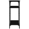 vidaXL Table d'appoint Noir 40x30x75 cm Bois d'ingénierie