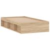 vidaXL Cadre de lit sans matelas ch&ecirc;ne sonoma 90x200 cm