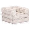 vidaXL Pouf modulaire simple Beige Tissu