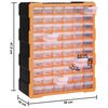 vidaXL Organisateur multi-tiroirs avec 60 tiroirs 38x16x47,5 cm