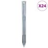 vidaXL Piquets de tente 24 pcs 22 cm &Oslash;20 mm acier galvanis&eacute;