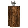 vidaXL Supports pour plantes 2 pcs ch&ecirc;ne fum&eacute; bois d'ing&eacute;nierie