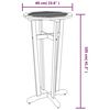 vidaXL Ensemble de bar de jardin 3 pcs bois d'acacia solide