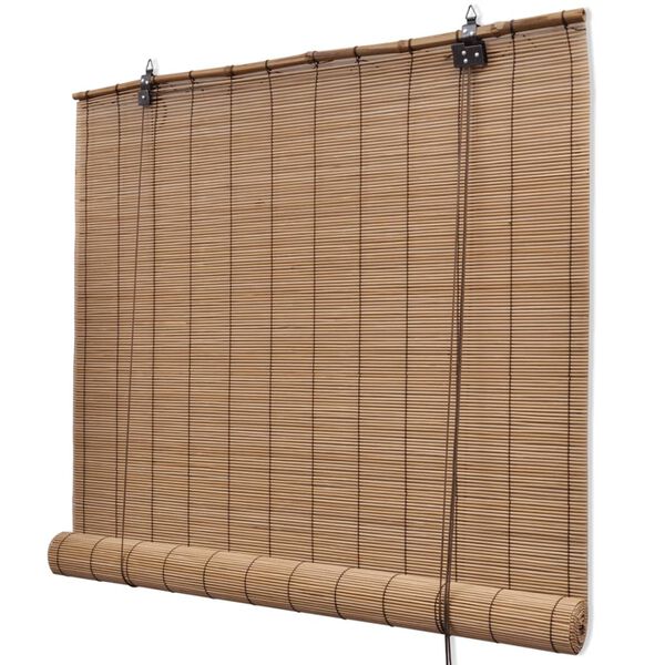 vidaXL Stores roulants en bambou 2 pcs 80x160 cm Marron